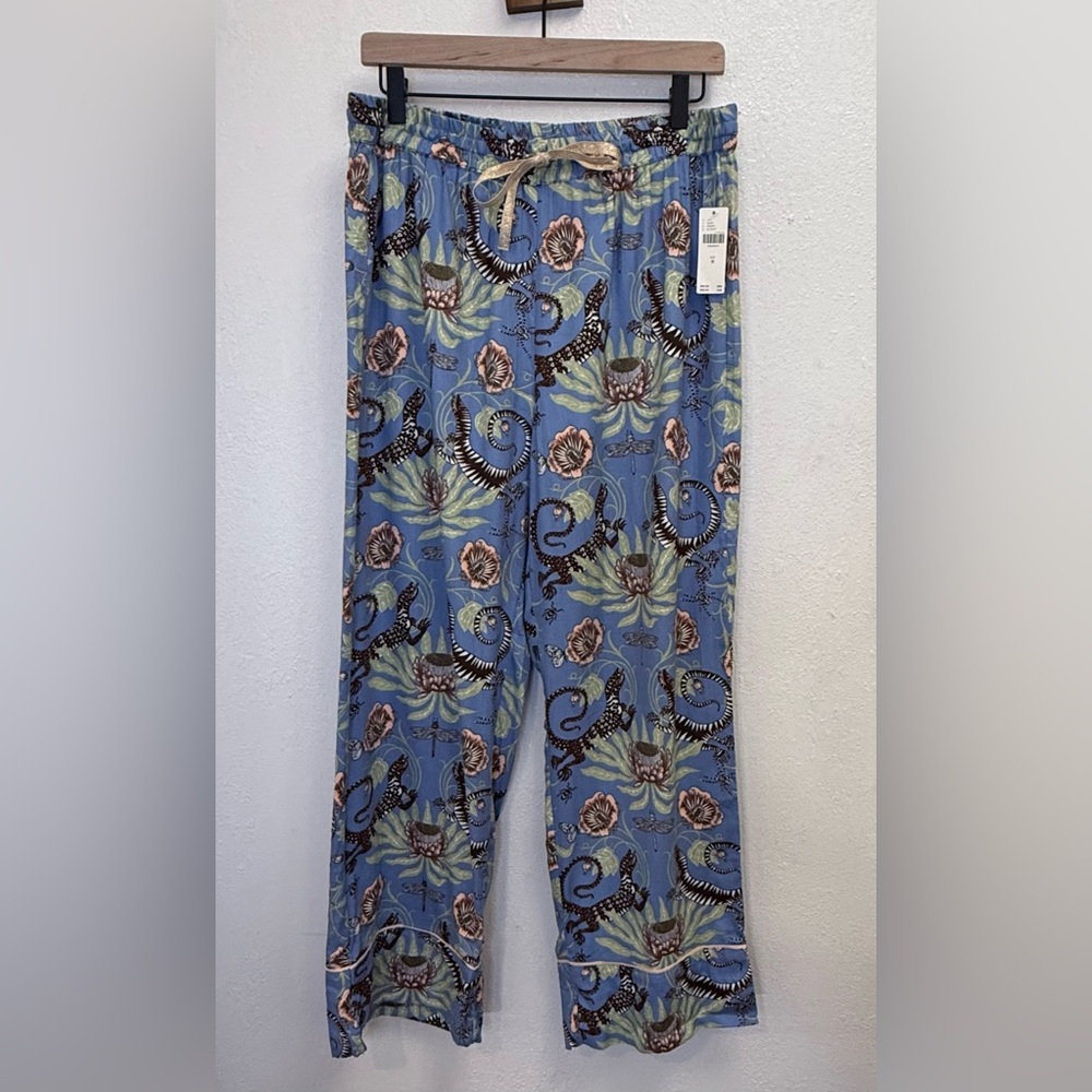 NWT Anthropologie x Victoria Garcia Flannel Pajama Pants Medium - Picture 4 of 13